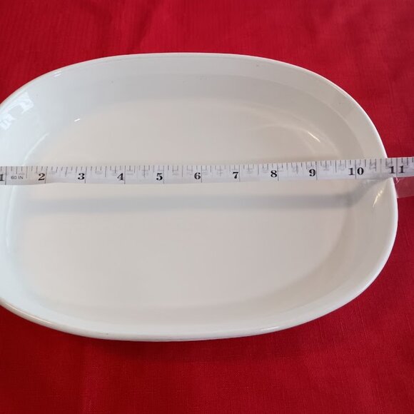 Two Corning ware French White Casserole Ovenware Dishes, F-6-B & F 12B - No lids - Picture 9 of 10